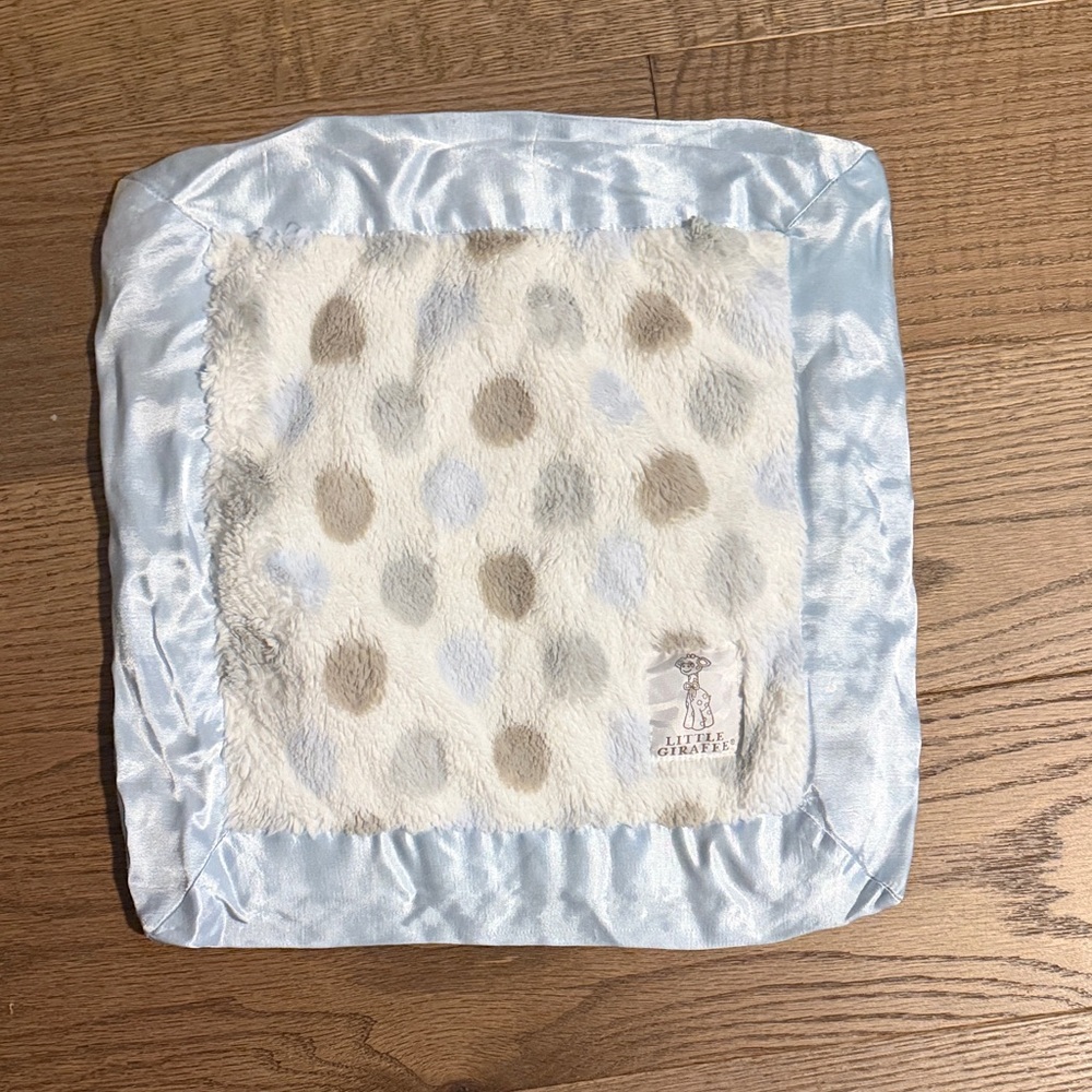 Little Giraffe Light Blue, White & Gray Plush Lovey
